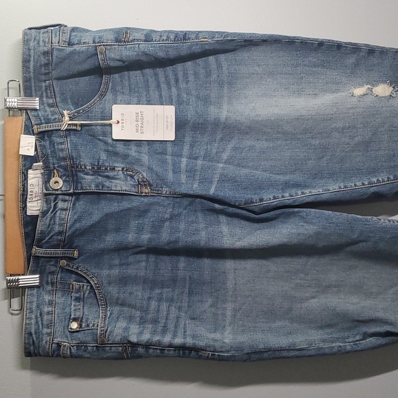 Torrid jeans women's size 16T 16 tall blue distressed holes rips ripped … - Picture 3 of 12